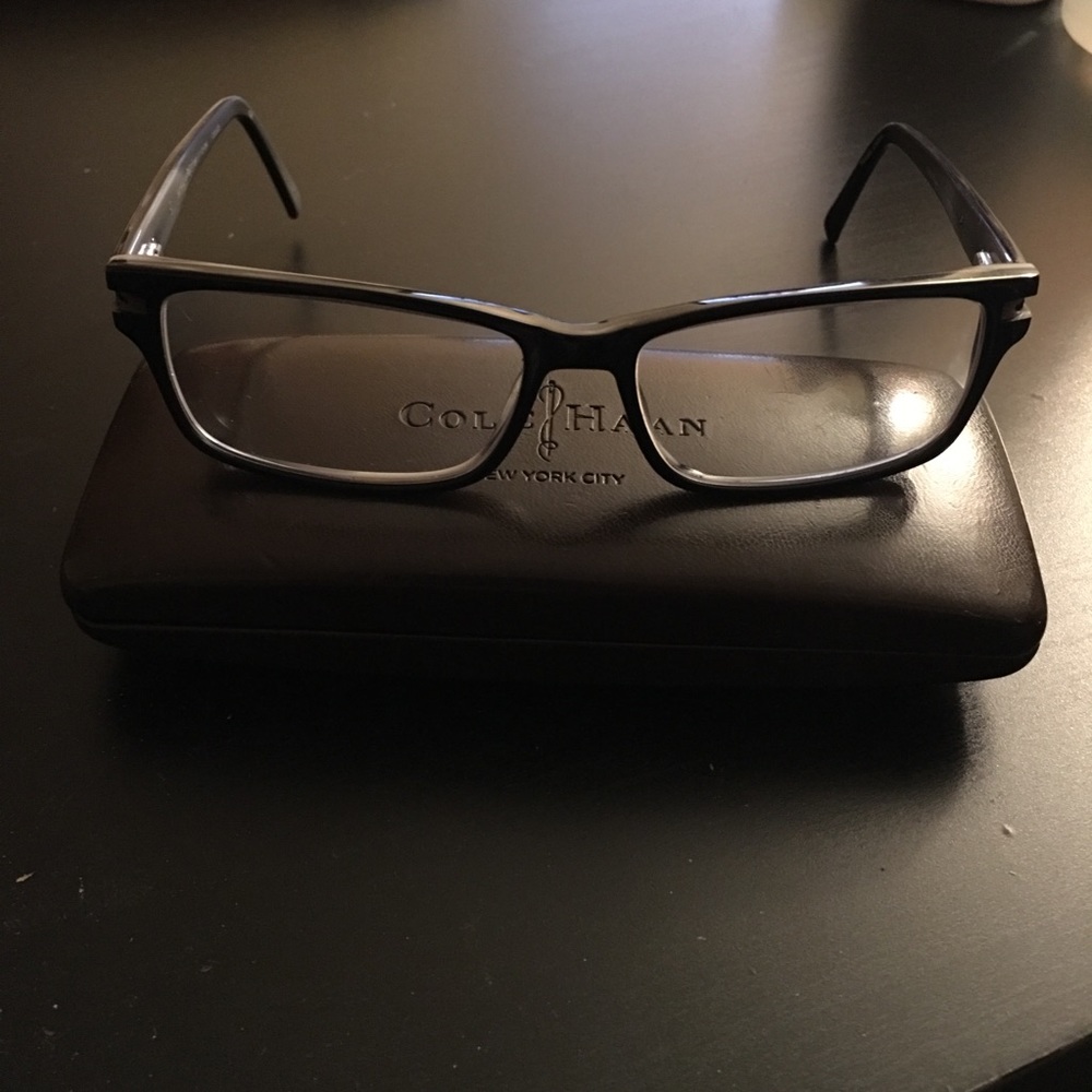 Cole Haan CH 994 Blk Horn Prescription Eyeglasses
